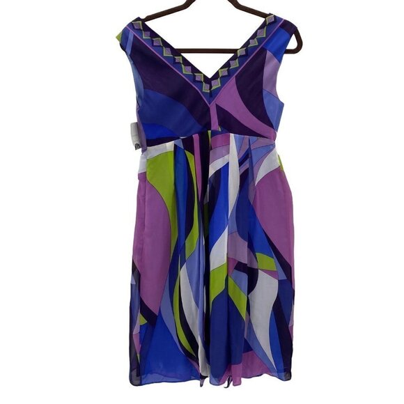 Donna Morgan Galaxy Grometric Dress Women's Size 4 - Picture 5 of 6